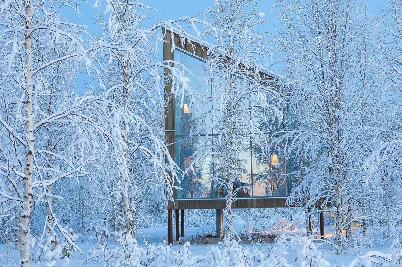 arctic_bath arctic bath house in winter photo: Anders Blomqvist/imagebank.sweden.se