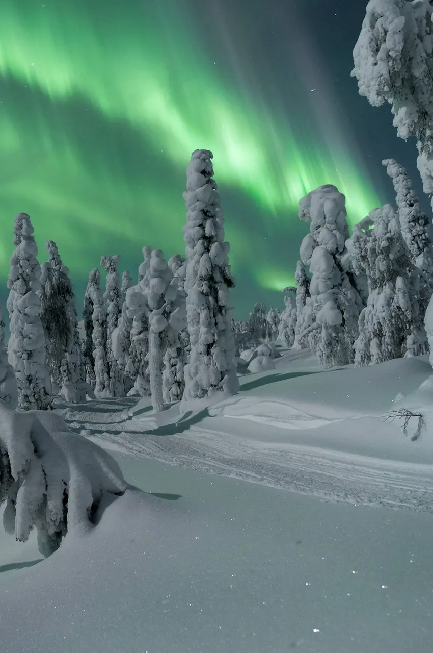 northern light, aurora borealis. photo: Thomas Kast, Visit Finland