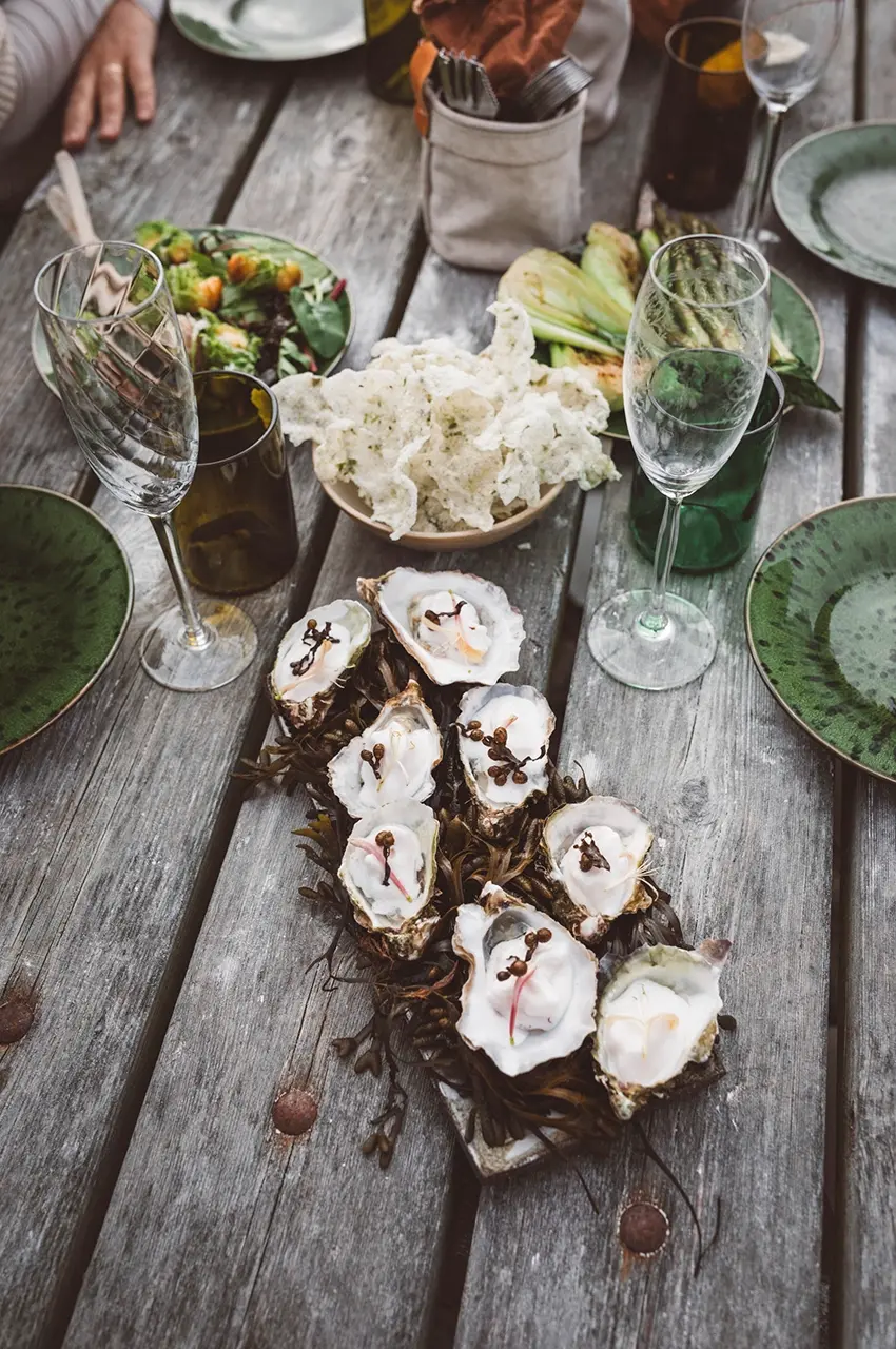 Algblomman- table with seafood