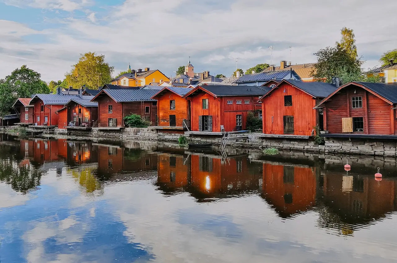 Porvoo the old houses in Porvoo